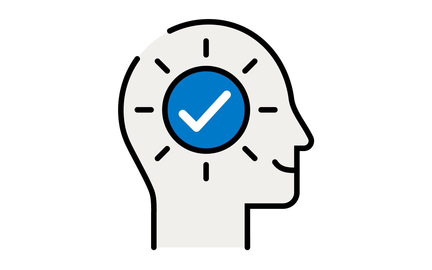 Icon of a tick